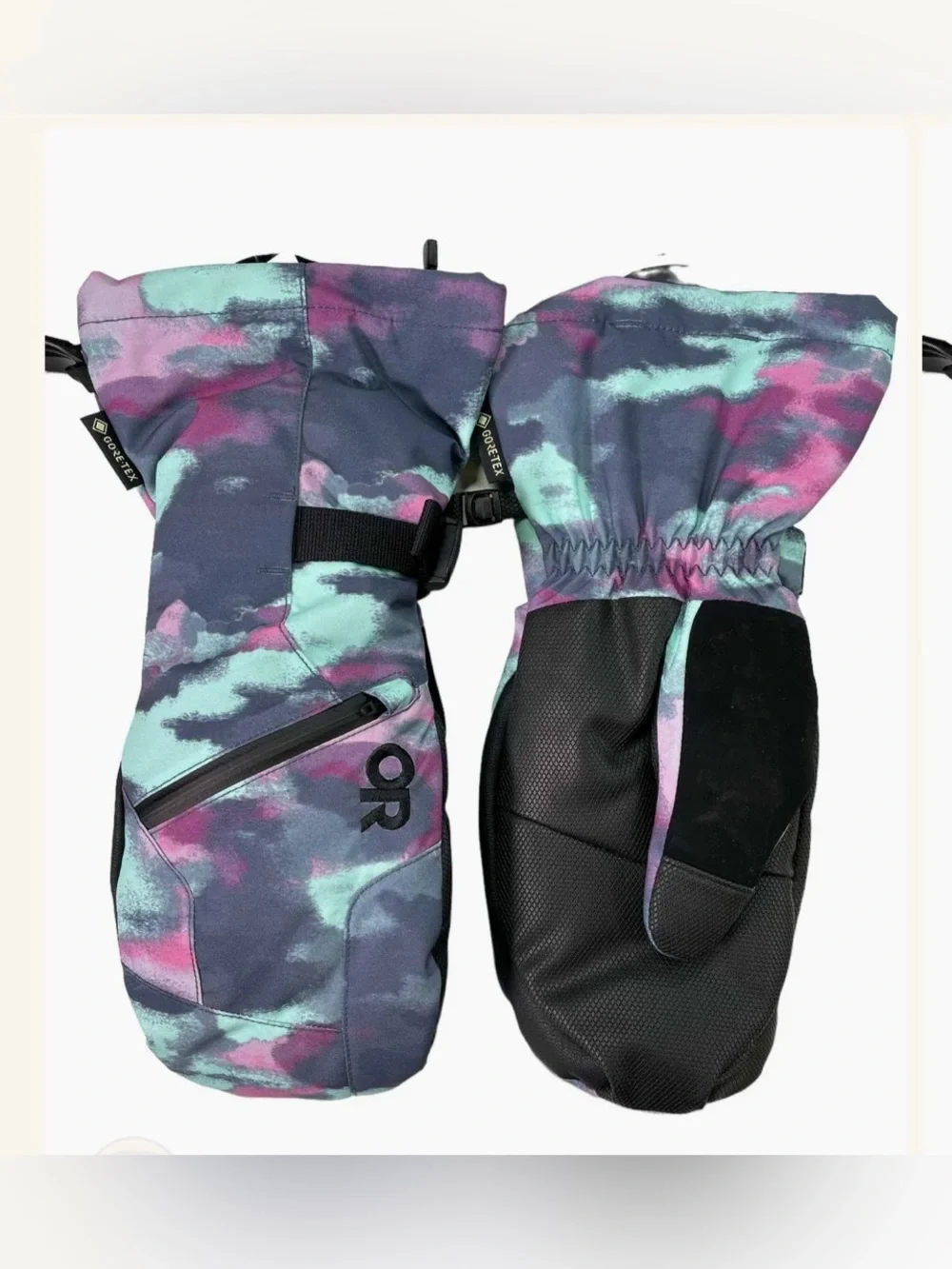 Outdoor Research Revolution GORE-TEX Mitts in Calcite Camo Sz S